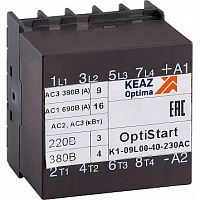 Контактор  OptiStart K1 4P 9А 400/24В AC 4кВт |  код.  117113 |  КЭАЗ